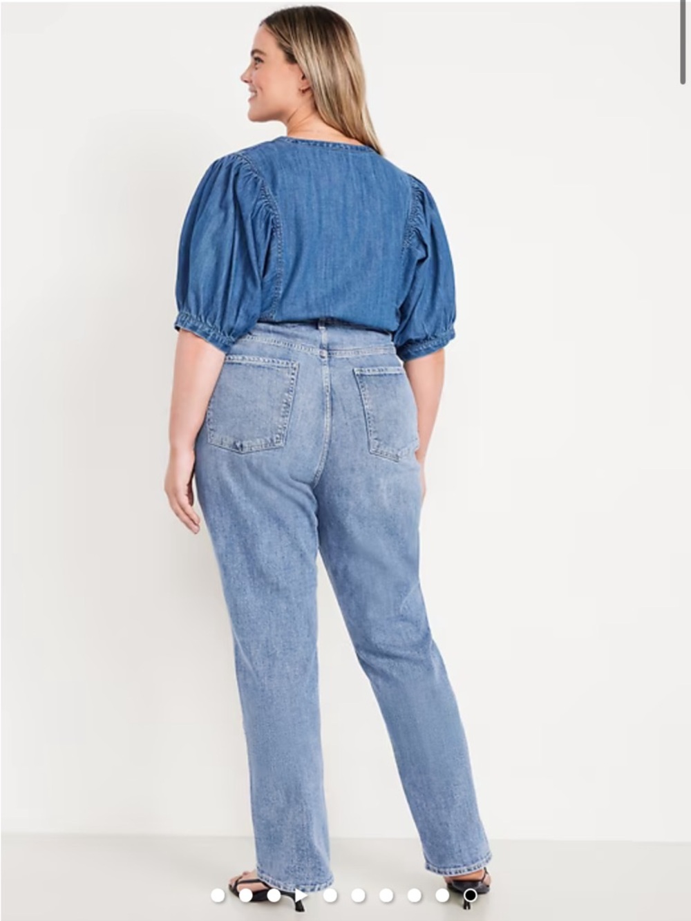 Old Navy Light Blue Straight Leg Jeans